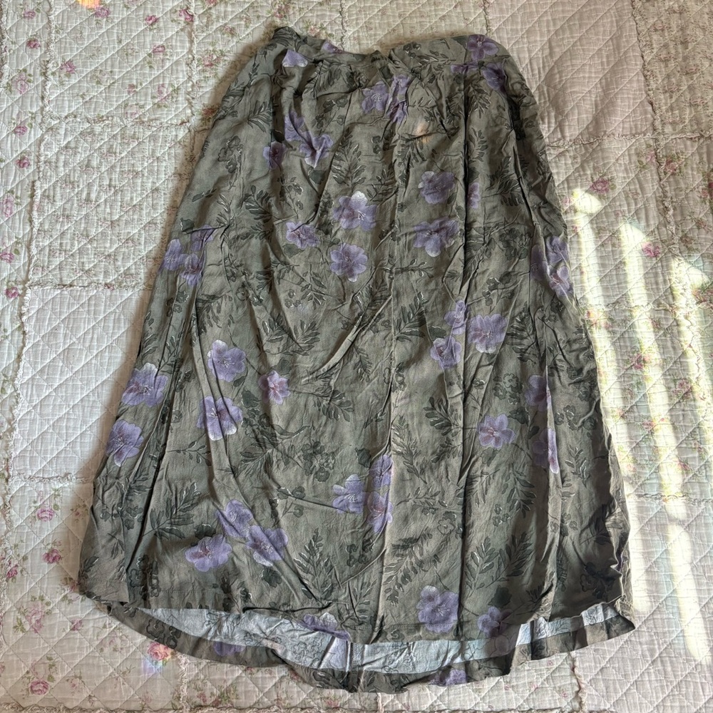 vintage floral skirt